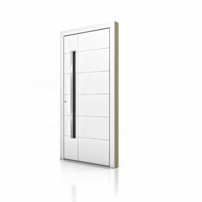 HT 400 White Aluminum Entrance Door