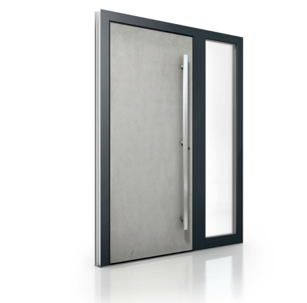Modern Aluminum Exterior Entrance Doors with Sidelights