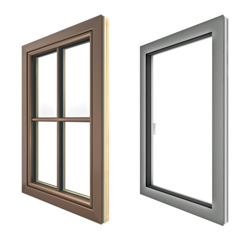 Fenêtres et portes oscillo-battantes personnalisées Fenêtres en bois d'aluminium européennes Upvc NeuFenster Canada