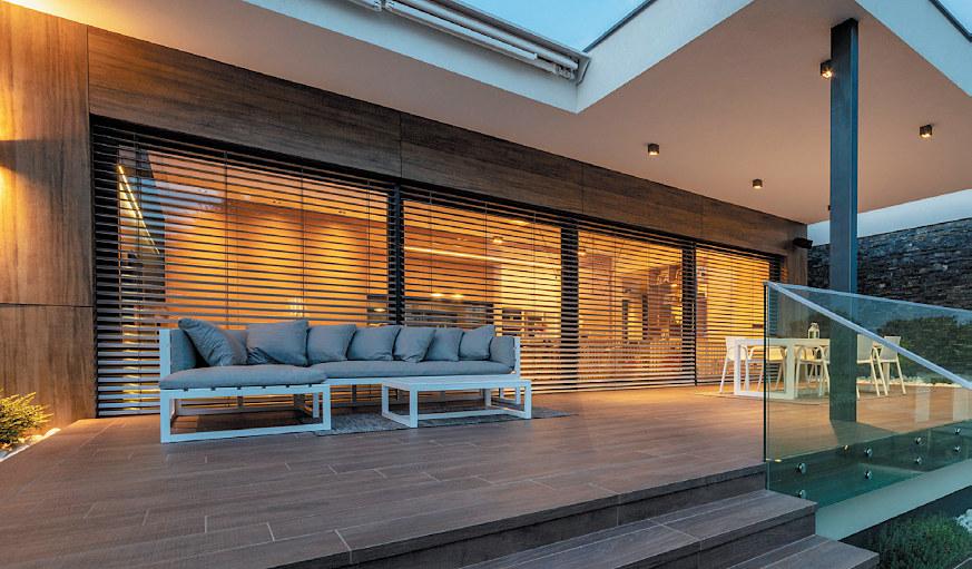 Motorized Roller Shades Blinds and Awnings Smart Home Automation System for Windows and Doors