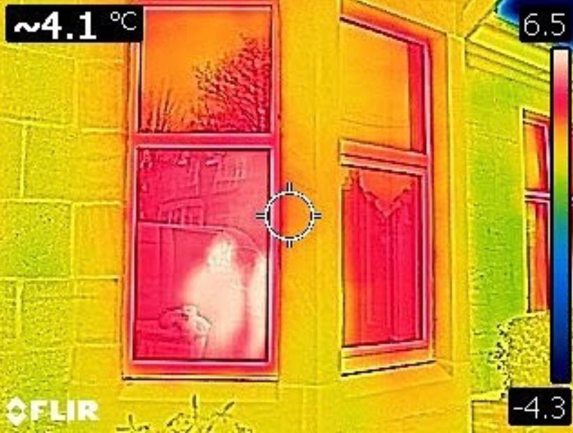 Thermal Imaging Before with Double Pane Windows Poor Window Performance